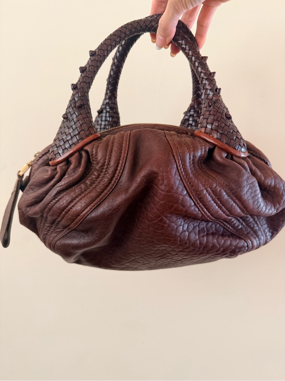 Fendi Mini Spy in cognac Brown